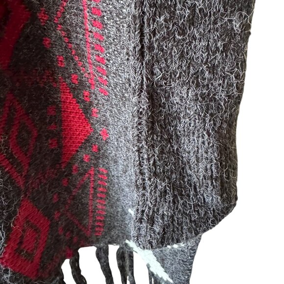 Charlotte Russe Y2K Southwestern Aztec Boho Style Fringe Cardigan Duster Open - Picture 10 of 16